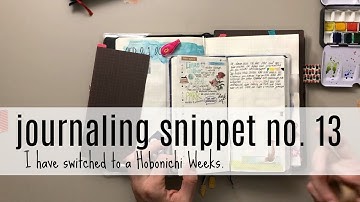 Midori MD A5 notebook: journal with me 13 * I switched to the Hobonichi Weeks