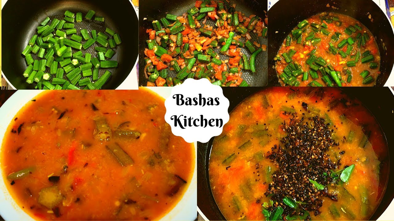 Ladies Finger Sambar Vendakkai Sambar Seivathu Eppadi Sambar