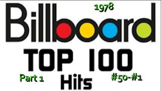 Billboard's Top 100 songs Of 1978 Part 1 #50 #1