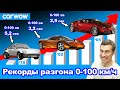 Автомобили с самым БЫСТРЫМ разгоном 0-100 км/ч!