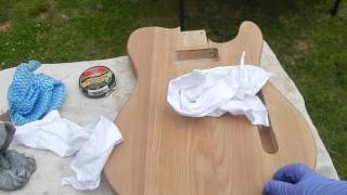 Pitbull Guitar build - part 2 staining body