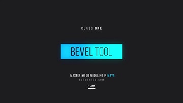 Intro to 3D Modeling in Maya / Bevel Tool