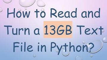 How to Read and Turn a 13GB Text File in Python?