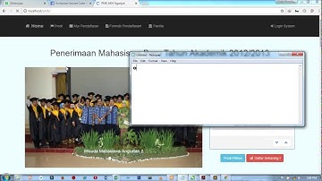 Demo - Sistem Informasi Penerimaan Mahasiswa Baru  (CodeIgniter, PHP, MySql, Bootstrap,Ajax)