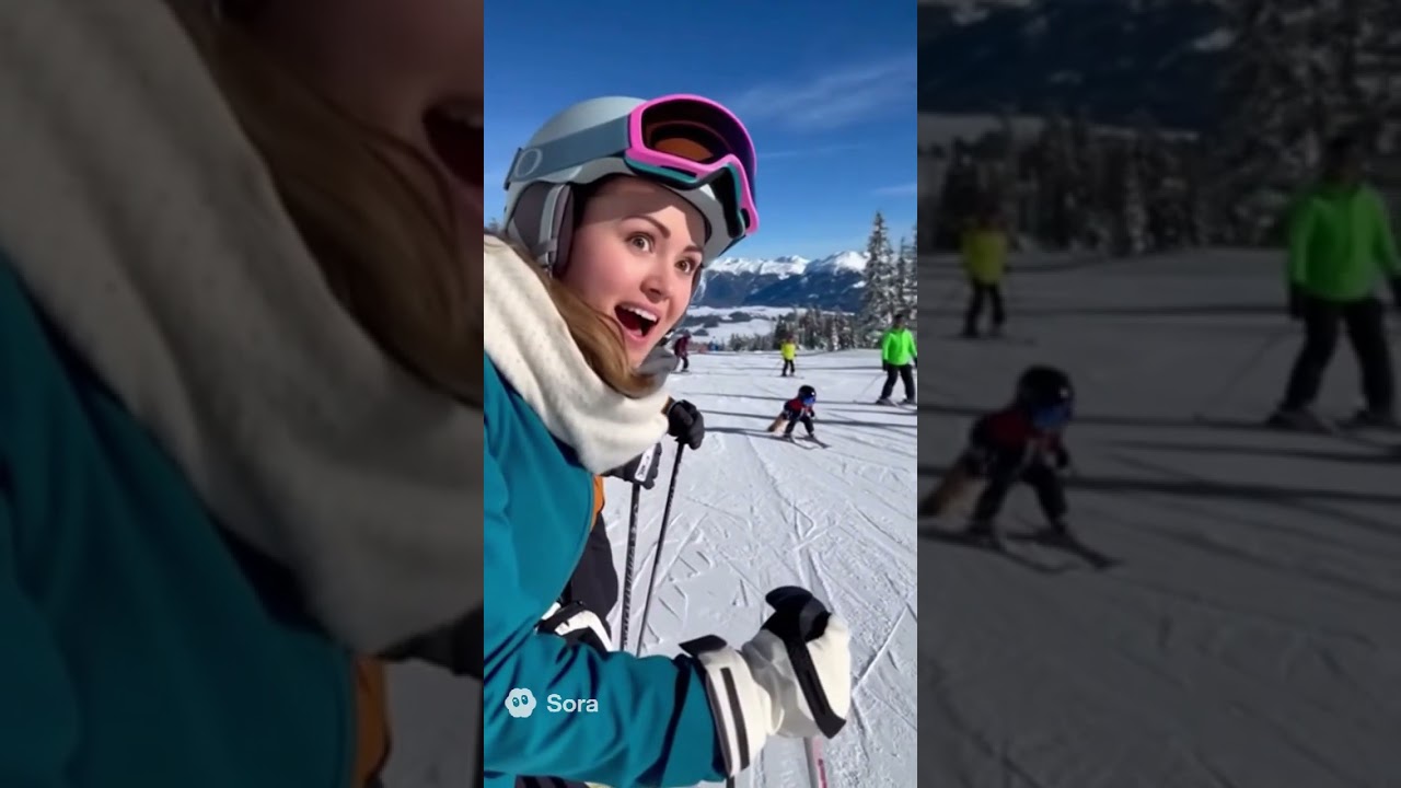 Red panda hits the slopes 