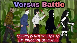🔥Jason vs Michael Myers vs Jeff The Killer vs Ghostface vs Jane The Killer | Creepypasta | Slashers