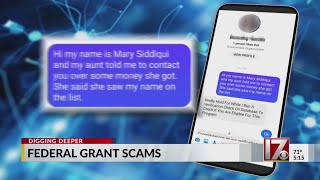 A message says you got free grant money? It's probably a scam
