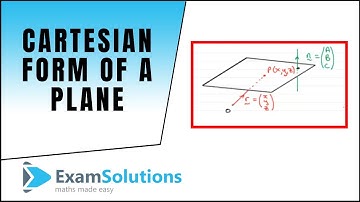Cartesian form of a Plane : ExamSolutions Maths Revision