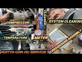 Toyota corolla altis  full AC service | Compressor And Condenssor replacement #adityacarac