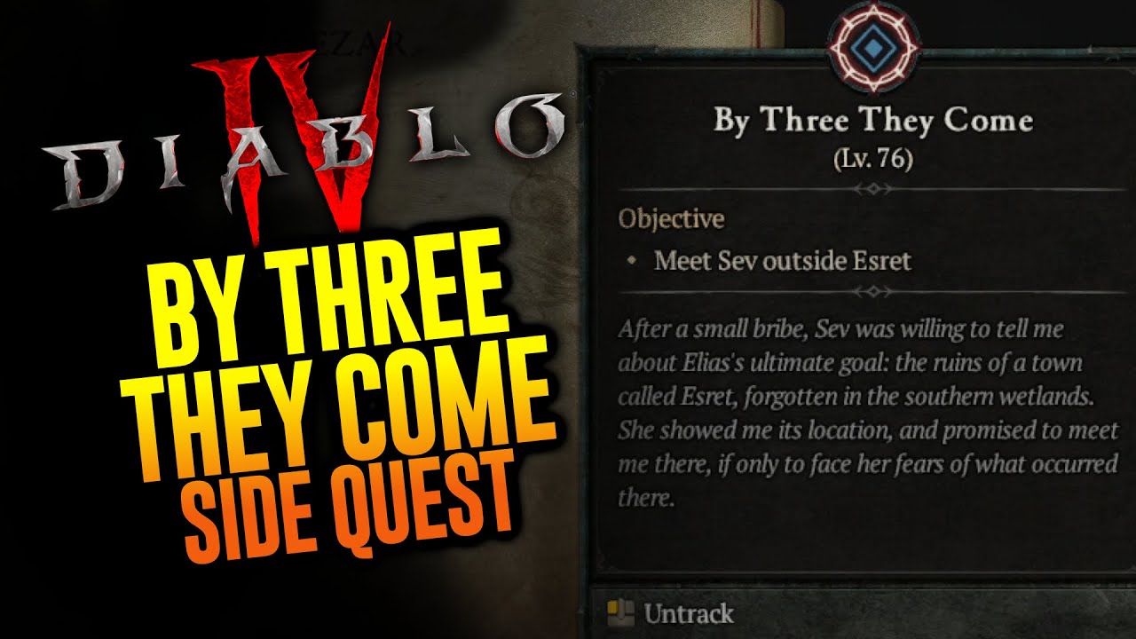 By Three They Come | Diablo 4 Side Quest