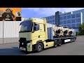 Renault Truck Loading Hitachi | Realistic Driving | Steering Wheel Gameplay - Euro Truck Simulator 2
