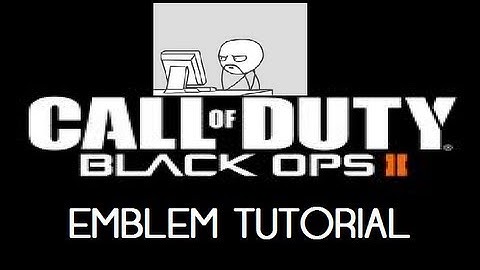 Black Ops 2 - Emblem Tutorial - (Meme) Focused Guy on the Computer