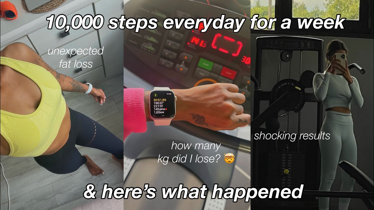 I did 10,000 steps everyday for 7 days & here’s what happened 🤯