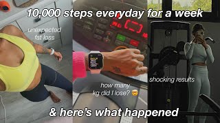 I did 10,000 steps everyday for 7 days & here’s what happened 🤯