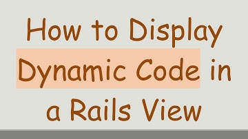How to Display Dynamic Code in a Rails View