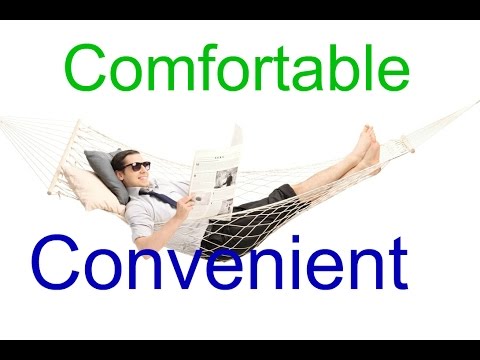 Удобный: comfortable или convenient? В чем разница?