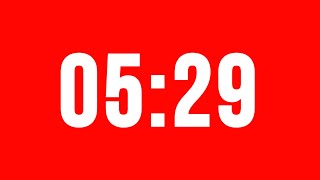 5 Minute 29 Second Timer With Alarm Without Music