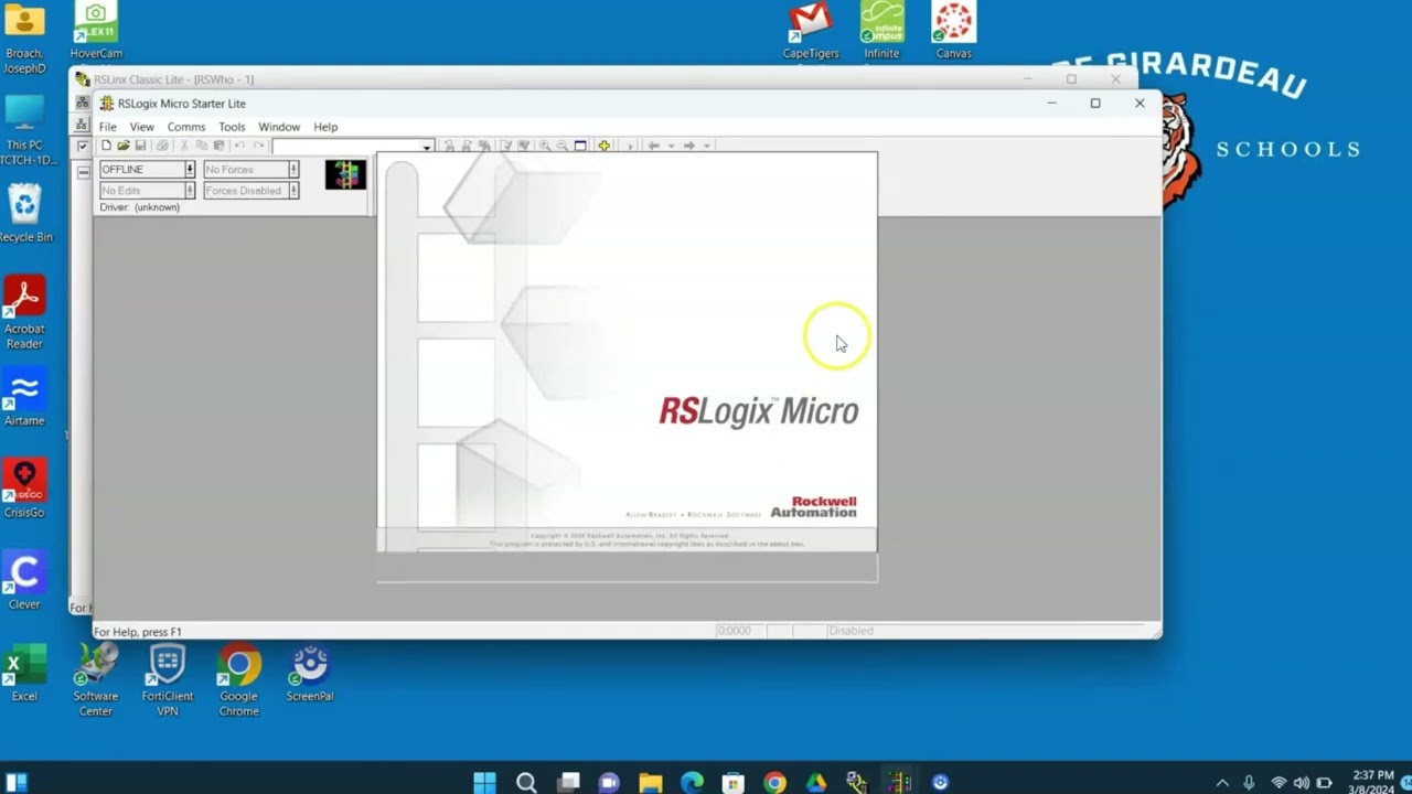 MicroLogix 1000 communication