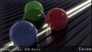 Render Tests: RGB Balls - Eevee
