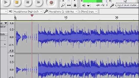 Recording in Audacity 1.3