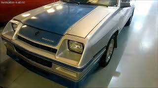 1984 Dodge Charger Shelby SilverBlu GatewayOrlando0926205514