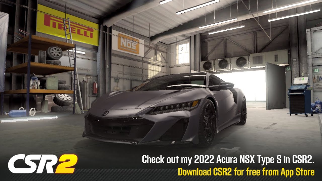 CSR2 - 2022 NSX Type S (purple) - tune & shift - 7.658 - YouTube