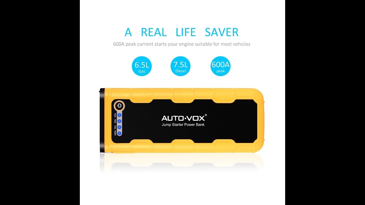 A Must Have Auto Vox TINY Jump Starter!!! IT WORKS!! YouTube