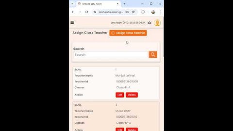 How to Assign Class Teacher  | Shiksha Setu