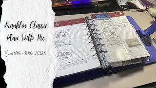 Franklin Classic Plan With Me || Jan. 9th - 15th, 2023 || First Full Week With Baby #3 At Home!