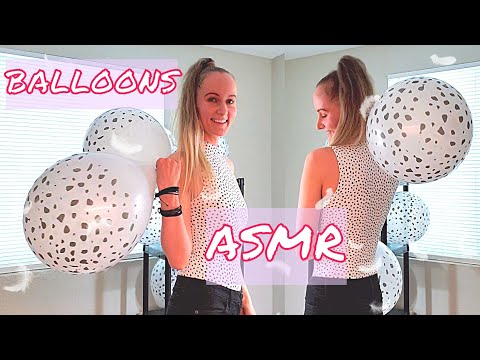 ASMR BALLOONS | Blowing Up Dalmatian Balloons [ No Talking ]