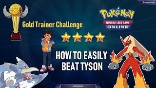 How To Beat Tyson in Pokemon Trading Card Game Online | Pokemon TCG Online Gold Trainer Challenge screenshot 3