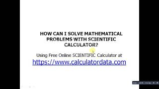 Free Online Scientific Calculator- How can I solve Mathematical Problems with Scientific Calculator? screenshot 3
