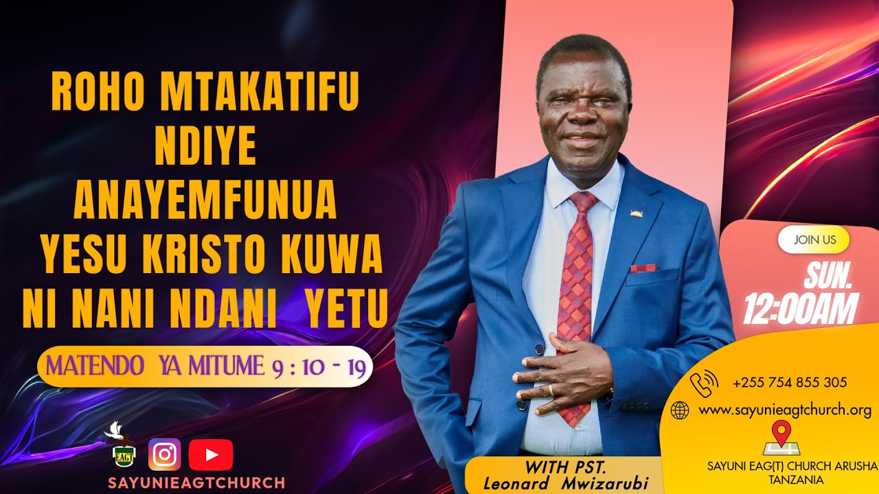 ROHO MTAKATIFU NDIYE ANAYEMFUNUA YESU KRISTO KUWA NI NANI NDANI  YETU