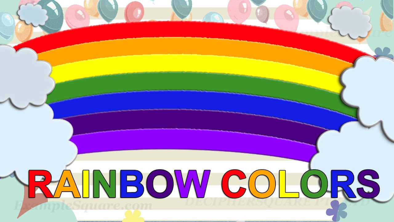 Rainbow Colors Names For Kids Draw 7 Colors Of Rainbow In Order With Spelling In English Roygbiv Youtube