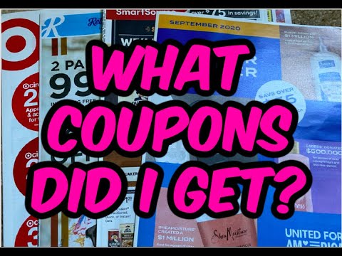 9/20/20 WHAT COUPONS DID I GET??