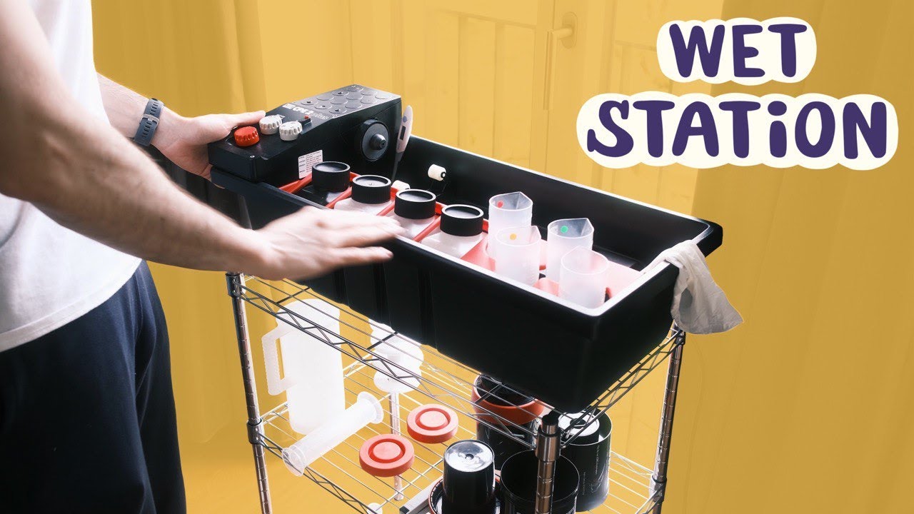 Wet station with Jobo CPE2+ for darkroom and print for the frame from  previous video - YouTube