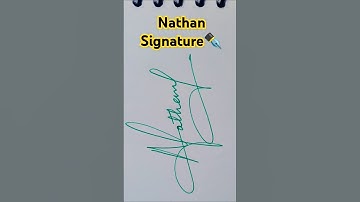 Nathan Signature ✒️✒️ #signature #calligraphy #signatureartist #art #handwriting #calligraphyart