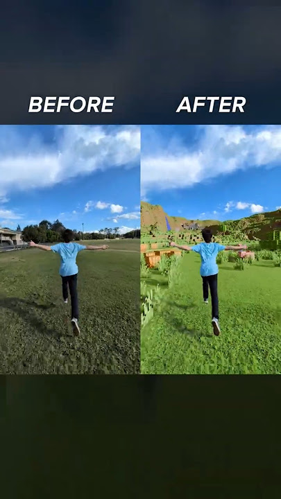 Day in the life in Minecraft - BEFORE & AFTER