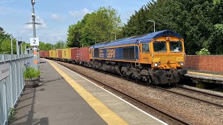 66733 Cambridge PSB with 53 export containers 12:52 3E Lea Road 17/5/2024