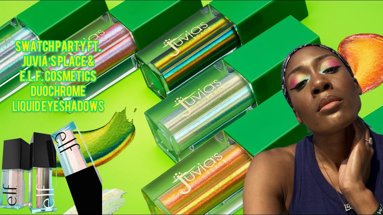 Swatch Party ft. Juvia's Place & E.L.F.  Duochrome Liquid Eyeshadows 