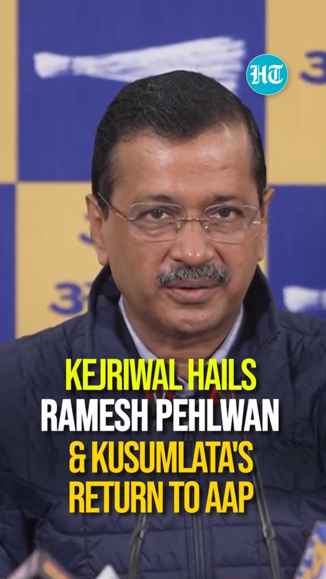 Arvind Kejriwal Welcomes Ramesh Pehlwan \u0026 Kusumlata Back To AAP