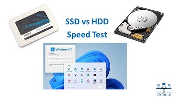 WINDOWS 11 SSD vs HDD SPEEDTEST