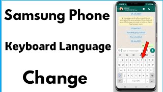 Samsung Keyboard Language Change | Keyboard Ki Language Kaise Change Kare