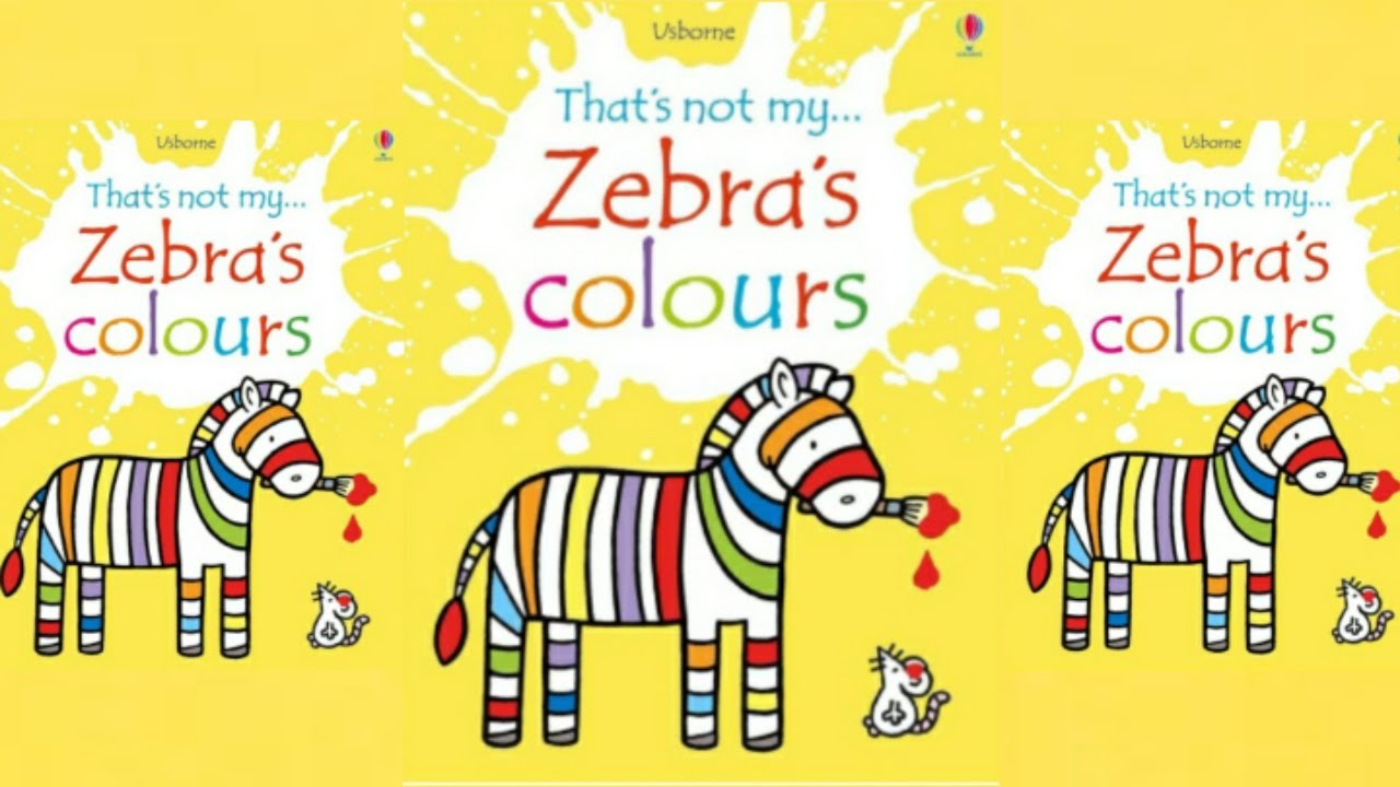 Usborne That's not my Zebra's colours story book Read Aloud story