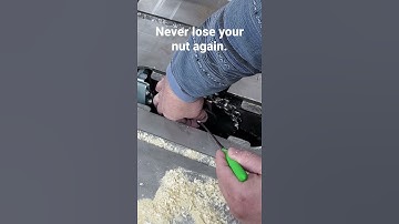 Never lose your table saw nut again.