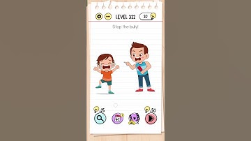 Brain Out Level 322 Challenge!" #relaxingart | Stop the bully!