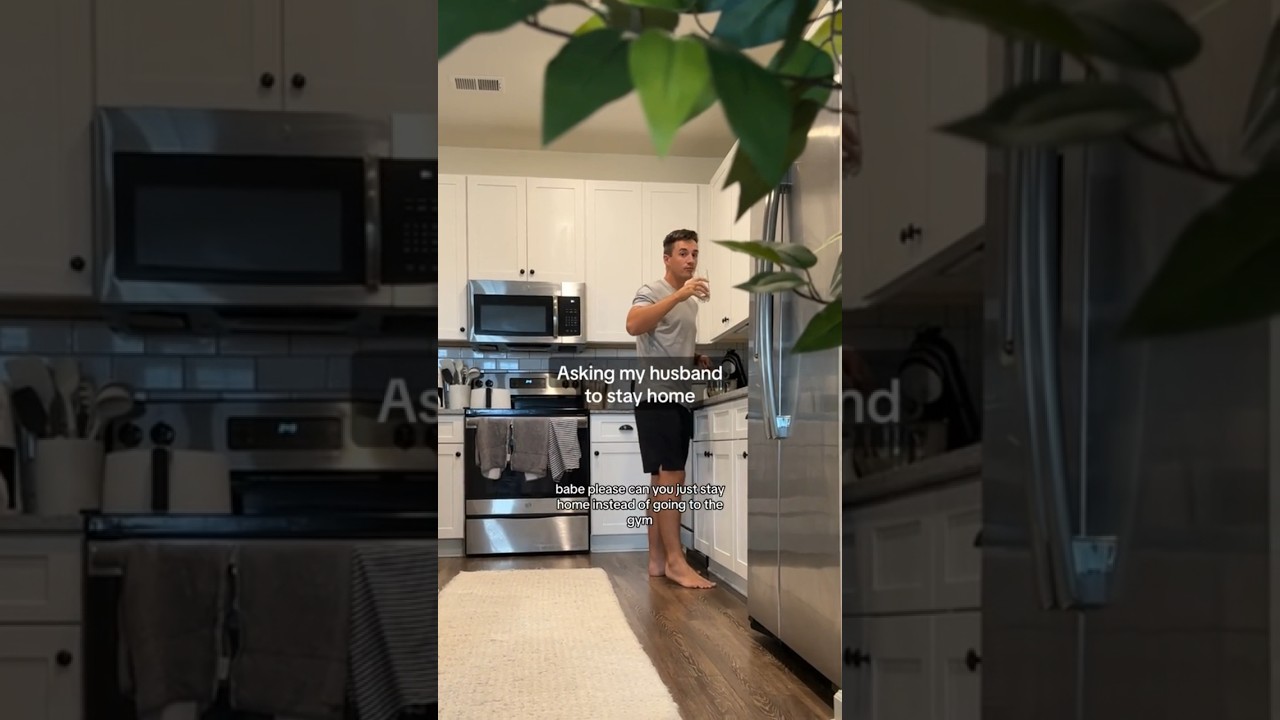 asking my husband to stay home 