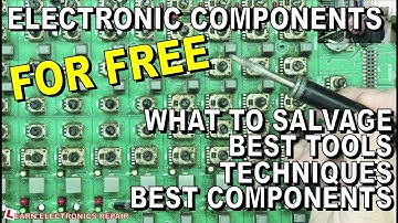 Electronic Components For Free From Trash. What To Salvage, Best Tools And Techniques