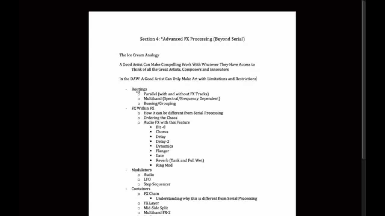 Bitwig Studio & Music Production Course - 4.00 - Section 4 (Advanced FX Processing) Introduction