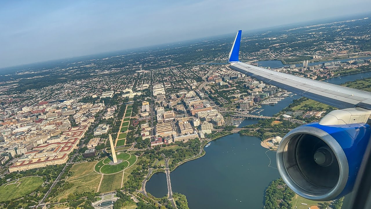 *FULL THROTTLE* United Airlines Boeing 757-324 Rocket Takeoff from Washington Reagan National ~ KDCA